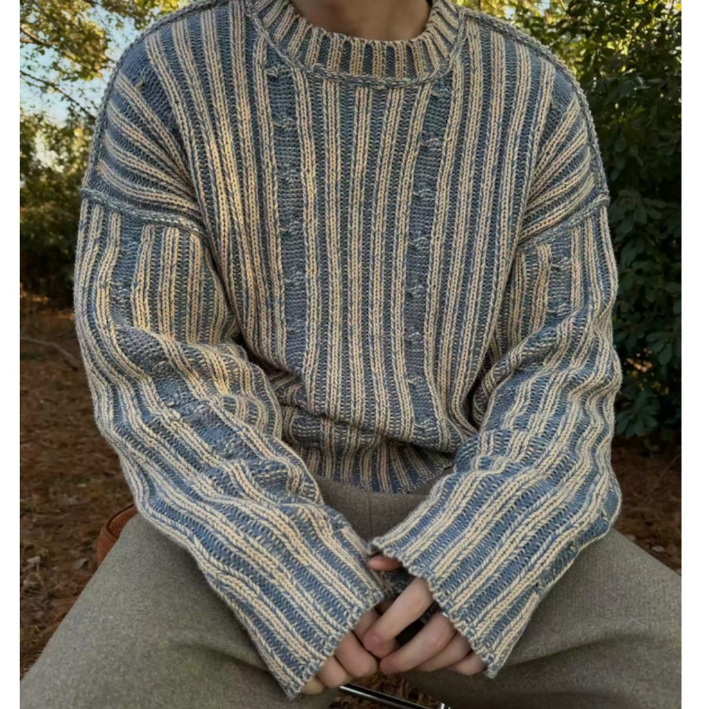 Nwt Layer Up Grey And Blue Sweater